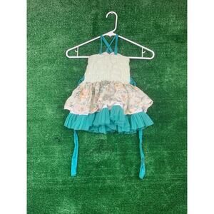 WDW Well Dressed Wolf Teal Fairy Dress Size 2T RN 137402 WD Wolf